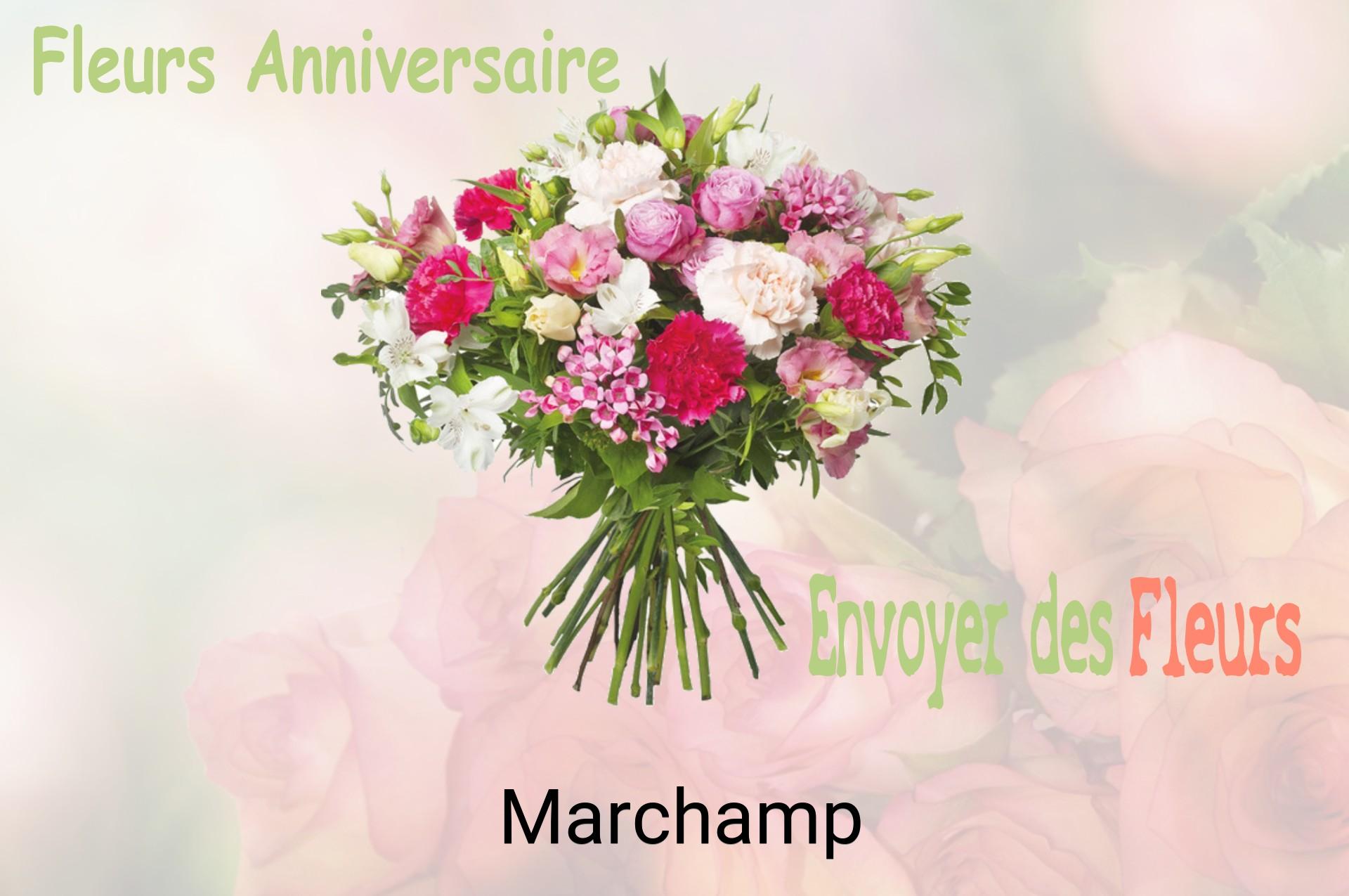 Bouquet de fleurs d’anniversaire livré à Marchamp